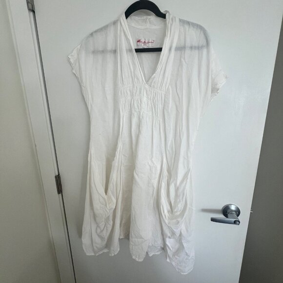Manuelle Guibal Linen Dress - Size 1/Small - Picture 2 of 3
